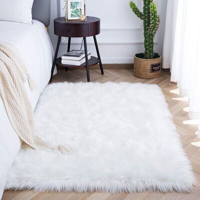 Melissa Ersandy – Tapis Shaggy 60x90cm – 100% Polyester Antidérapant – Lavable À 30°c – Doux Et Épais Pour Salon, Chambre, Fauteuils – Blanc - Publicité Melissa Ersandy – Tapis Shaggy 60x90cm – 100% Polyester Antidérapant – Lavable À 30°c – Doux Et Épais Pour Salon, Chambre, Fauteuils – Blanc - Publicité