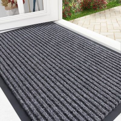 Vision Paillasson D'Entrée Intérieur/extérieur, Imperméable Et Résistant, Résistant À La Décoloration, Discret, Facile À Nettoyer, Pour Terrasse, Porche, Entrée, 75 X 44,5 Cm, Gris - Publicité Vision Paillasson D'Entrée Intérieur/extérieur, Imperméable Et Résistant, Résistant À La Décoloration, Discret, Facile À Nettoyer, Pour Terrasse, Porche, Entrée, 75 X 44,5 Cm, Gris - Publicité
