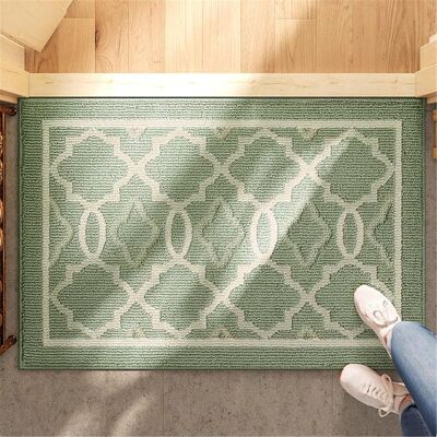 Vision Paillasson D'Intérieur, Antidérapant, Lavable En Machine, Résistant À La Saleté, Tapis D'Entrée À Profil Bas Pour Porte Arrière, Tapis De Sol Pour Hall D'Entrée, Vert (50 X 80 Cm) - Publicité Vision Paillasson D'Intérieur, Antidérapant, Lavable En Machine, Résistant À La Saleté, Tapis D'Entrée À Profil Bas Pour Porte Arrière, Tapis De Sol Pour Hall D'Entrée, Vert (50 X 80 Cm) - Publicité