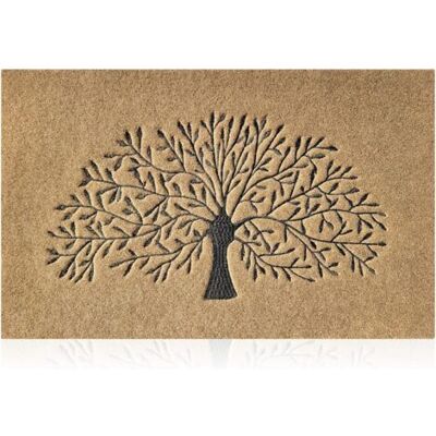 SCORPIO 1 Tapis De Porte Antidérapant Motif Arbre En Polypropylène Et Caoutchouc Pour Entrée Couloir Cuisine 40x60 Cm - Publicité SCORPIO 1 Tapis De Porte Antidérapant Motif Arbre En Polypropylène Et Caoutchouc Pour Entrée Couloir Cuisine 40x60 Cm - Publicité