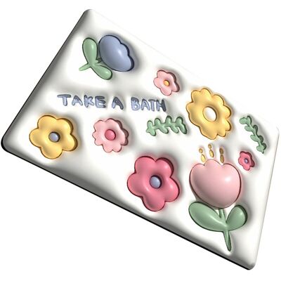 HEAT Tapis De Bain En Terre De Diatomées Antidérapant À Motif 3d Et Séchage Rapide 003 - Publicité HEAT Tapis De Bain En Terre De Diatomées Antidérapant À Motif 3d Et Séchage Rapide 003 - Publicité