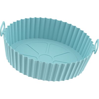 HEAT Tapis De Friteuse Rond En Silicone Alimentaire Épais, Flexible, Facile À Nettoyer Et Réutilisable, Bleu-vert - Publicité HEAT Tapis De Friteuse Rond En Silicone Alimentaire Épais, Flexible, Facile À Nettoyer Et Réutilisable, Bleu-vert - Publicité
