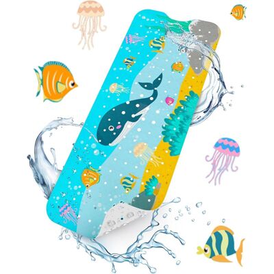 Generic Tapis De Bain Antidérapant Pour Enfants, 100 X 40 Cm, Extra Long, Antidérapant, Résistant À La Moisissure Et Lavable En Machine, Motif Baleine - Publicité Generic Tapis De Bain Antidérapant Pour Enfants, 100 X 40 Cm, Extra Long, Antidérapant, Résistant À La Moisissure Et Lavable En Machine, Motif Baleine - Publicité