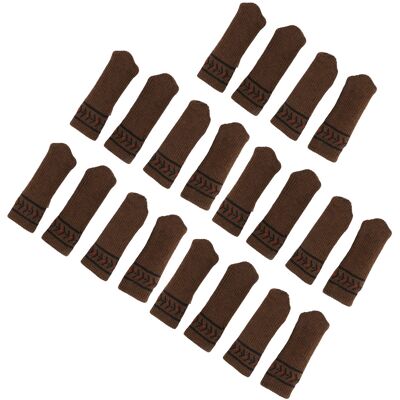 HEAT Lot De 20 Protège-pieds De Chaises Et De Tables, Tapis De Sol Épais En Maille Insonorisante, Marron, Anti-rayures - Publicité HEAT Lot De 20 Protège-pieds De Chaises Et De Tables, Tapis De Sol Épais En Maille Insonorisante, Marron, Anti-rayures - Publicité