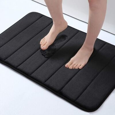 SCORPIO Tapis De Bain Absorbant Antidérapant Tapis De Bain En Mousse Tapis De Bain Lavable - 60 X 90 Cm, Noir - Publicité SCORPIO Tapis De Bain Absorbant Antidérapant Tapis De Bain En Mousse Tapis De Bain Lavable - 60 X 90 Cm, Noir - Publicité