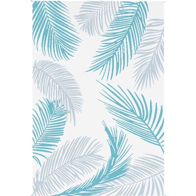 OEM Tapis D'Extérieur Réversible, Robuste Et Résistant Aux Intempéries, Avec Sac De Transport Et Ancrages Au Sol, 274 X 182 Cm, Bleu Clair Et Blanc - Publicité OEM Tapis D'Extérieur Réversible, Robuste Et Résistant Aux Intempéries, Avec Sac De Transport Et Ancrages Au Sol, 274 X 182 Cm, Bleu Clair Et Blanc - Publicité