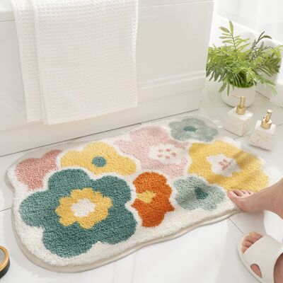 Melissa Paillasson Décoratif Coloré Pour Entrée 50x80 Cm - Motif Fleurs Multicolores - Apporte Fraîcheur Et Gaité À Votre Accueil - Publicité Melissa Paillasson Décoratif Coloré Pour Entrée 50x80 Cm - Motif Fleurs Multicolores - Apporte Fraîcheur Et Gaité À Votre Accueil - Publicité