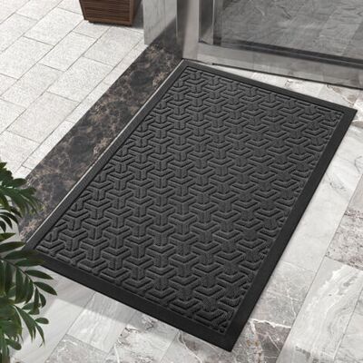 SCORPIO Tapis De Porte, 4575cm, Noir Gris, Tapis D'Entrée Absorbant Intérieur Et Extérieur, Paillasson Imperméable Et Lavable - Publicité SCORPIO Tapis De Porte, 4575cm, Noir Gris, Tapis D'Entrée Absorbant Intérieur Et Extérieur, Paillasson Imperméable Et Lavable - Publicité