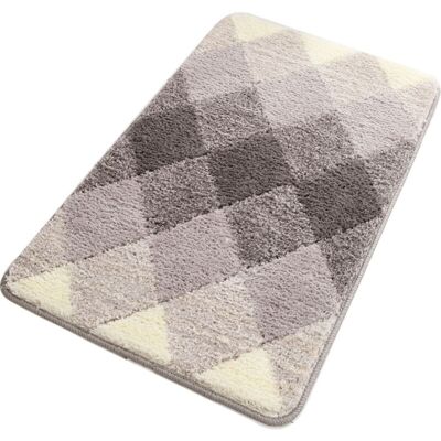 BRAST Tapis De Bain Absorbant Et Antidérapant En Microfibre Douce - Tapis De Bain Lavable - Convient Pour La Salle De Bain, La Chambre À Coucher, La Cuisine, Le Couloir, Le Bureau - 50 X 80 Cm - Gris - Publicité BRAST Tapis De Bain Absorbant Et Antidérapant En Microfibre Douce - Tapis De Bain Lavable - Convient Pour La Salle De Bain, La Chambre À Coucher, La Cuisine, Le Couloir, Le Bureau - 50 X 80 Cm - Gris - Publicité