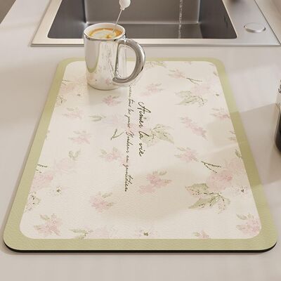GRASSLIN Tapis Egouttoir Vaisselle Cuisine, Motif Feuilles De Sechage Antidérapant D Evier D'Égouttement Absorbant (30x40cm,fleurs Roses) Fleurs Roses 30x40cm'30x40cm Fleurs Roses'fleurs Roses'30x40cm - Publicité GRASSLIN Tapis Egouttoir Vaisselle Cuisine, Motif Feuilles De Sechage Antidérapant D Evier D'Égouttement Absorbant (30x40cm,fleurs Roses) Fleurs Roses 30x40cm'30x40cm Fleurs Roses'fleurs Roses'30x40cm - Publicité