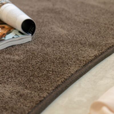 DÉCOWEB Tapis En Matière Recyclée De Forme Organique - Re-cycle - Chocolat - 200 X 300 Cm - Publicité DÉCOWEB Tapis En Matière Recyclée De Forme Organique - Re-cycle - Chocolat - 200 X 300 Cm - Publicité
