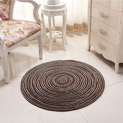 BRINSEA Tapis Tressé À La Main - Rond - Pour Le Salon, La Chambre À Coucher, La Salle De Bain, La Chambre D'Enfant - Café - 80 X 80 Cm-ensoleillé - Publicité BRINSEA Tapis Tressé À La Main - Rond - Pour Le Salon, La Chambre À Coucher, La Salle De Bain, La Chambre D'Enfant - Café - 80 X 80 Cm-ensoleillé - Publicité