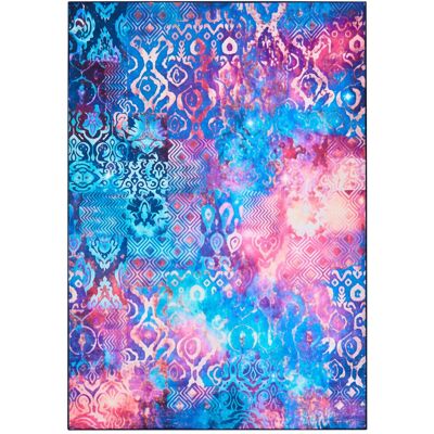 BELIANI Tapis Bohème Oriental En Polyester 160 X 230 Cm Motif Imprimé Couleurs Vives Multicolore Orvella - Publicité BELIANI Tapis Bohème Oriental En Polyester 160 X 230 Cm Motif Imprimé Couleurs Vives Multicolore Orvella - Publicité