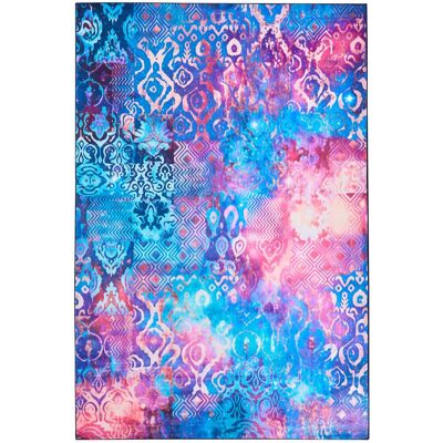BELIANI Tapis Bohème Oriental En Polyester 200 X 300 Cm Motif Imprimé Couleurs Vives Multicolore Orvella - Publicité BELIANI Tapis Bohème Oriental En Polyester 200 X 300 Cm Motif Imprimé Couleurs Vives Multicolore Orvella - Publicité