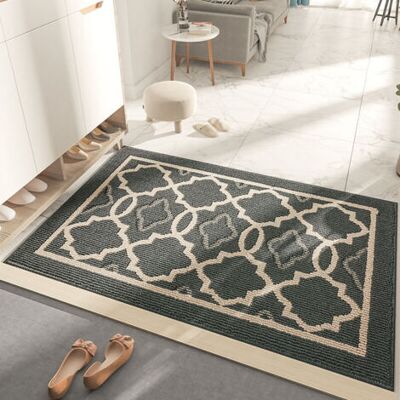 ABYSSE Paillasson Antidérapant,tapis De Porte Intérieur Et Extérieur Absorbant Et Résistant,tapis D'Entrée Lavable En Machine,anti-poussière - 60 X 90 Cm,gris - Publicité ABYSSE Paillasson Antidérapant,tapis De Porte Intérieur Et Extérieur Absorbant Et Résistant,tapis D'Entrée Lavable En Machine,anti-poussière - 60 X 90 Cm,gris - Publicité