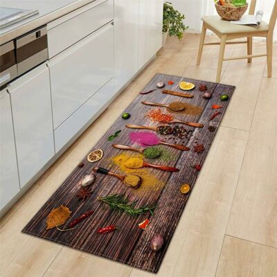OEM Paillasson Bienvenue Tapis D'Entrée Impression D'Épices 3d Tapis De Bain Antidérapant Tapis De Sol, Tapis Antidérapant Pour Salon,chambre À Coucher,couloir,cuisine (assaisonnement,40x120cm) - Publicité OEM Paillasson Bienvenue Tapis D'Entrée Impression D'Épices 3d Tapis De Bain Antidérapant Tapis De Sol, Tapis Antidérapant Pour Salon,chambre À Coucher,couloir,cuisine (assaisonnement,40x120cm) - Publicité
