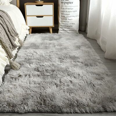 SANS MARQUE Tapis Salon Grand Tapis Pour Chambre Shaggy Tapis Moelleux Lavable Tapis De Sol Doux Pour La (blanc Gris, 80 X 160 Cm) - Publicité SANS MARQUE Tapis Salon Grand Tapis Pour Chambre Shaggy Tapis Moelleux Lavable Tapis De Sol Doux Pour La (blanc Gris, 80 X 160 Cm) - Publicité