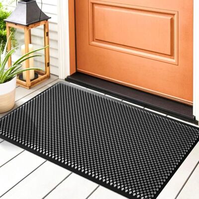 Vision Paillasson Extérieur, Silicone Tapis De Porte Interieur Et Extérieur, Tapis D'Entrée Lavable Antidérapant, Tapis D'Extérieur Pour Entrée, Chambre, Cuisine, Couloir, 43 X 76 Cm, Noir - Publicité Vision Paillasson Extérieur, Silicone Tapis De Porte Interieur Et Extérieur, Tapis D'Entrée Lavable Antidérapant, Tapis D'Extérieur Pour Entrée, Chambre, Cuisine, Couloir, 43 X 76 Cm, Noir - Publicité