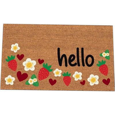 Melissa Tapis De Porte En Fibre Naturelle De Coco - Conçu Pour Une Longue Durée De Vie Et Un Nettoyage Facile - Message D'Accueil Original - Publicité Melissa Tapis De Porte En Fibre Naturelle De Coco - Conçu Pour Une Longue Durée De Vie Et Un Nettoyage Facile - Message D'Accueil Original - Publicité