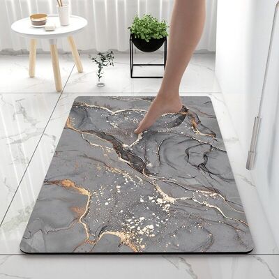 BRAST Tapis De Bain Antidérapant 40 X 60 Cm, Tapis Salle De Bain Diatomite, Super Absorbant Sèche Rapide,tapis De Bain Pour Portes De Salle De Bain, Salon, Lavable Tapis De Bain (gris Violet) - Publicité BRAST Tapis De Bain Antidérapant 40 X 60 Cm, Tapis Salle De Bain Diatomite, Super Absorbant Sèche Rapide,tapis De Bain Pour Portes De Salle De Bain, Salon, Lavable Tapis De Bain (gris Violet) - Publicité
