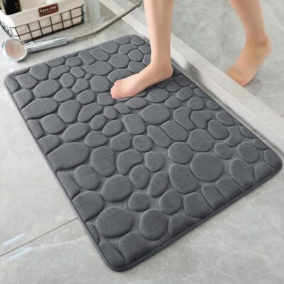 Vision Tapis De Bain En Mousse À Mémoire De Forme, Antidérapant, Absorbant, Lavable Et À Séchage Rapide (60 X 40 Cm, Gris Foncé) - Publicité Vision Tapis De Bain En Mousse À Mémoire De Forme, Antidérapant, Absorbant, Lavable Et À Séchage Rapide (60 X 40 Cm, Gris Foncé) - Publicité