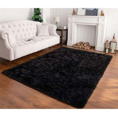 ABYSSE Tapis Moelleux De Salon Moelleux Modernes Adaptés À La Chambre À Coucher Des Enfants Décor À La Maison De La Chambre À Coucher Décoration Intérieure Tapis Ultra Doux (noir, 80x160cm) - Publicité ABYSSE Tapis Moelleux De Salon Moelleux Modernes Adaptés À La Chambre À Coucher Des Enfants Décor À La Maison De La Chambre À Coucher Décoration Intérieure Tapis Ultra Doux (noir, 80x160cm) - Publicité