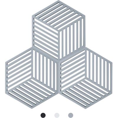 Melissa Kitchen Pot Coaster Tapis De Protection En Silicone Teffa (gris, Raya Hexagonal: 160x138x8mm) - Publicité Melissa Kitchen Pot Coaster Tapis De Protection En Silicone Teffa (gris, Raya Hexagonal: 160x138x8mm) - Publicité
