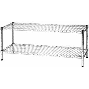 Archimede Étagère Métallique Etagère 2 Tablettes Cm 46 X 121 X H. 50 Cuisine Salle De Bains Garage Placard - Publicité Archimede Étagère Métallique Etagère 2 Tablettes Cm 46 X 121 X H. 50 Cuisine Salle De Bains Garage Placard - Publicité