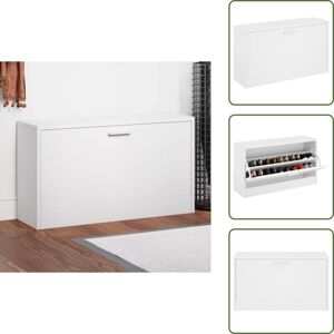 VIDAXL Banc À Chaussures 80x24x45 Cm Blanc - Meuble Entrée - Banc Chaussure - Range Chaussures - Organisateur Chaussures - Rangement Intérieur - Publicité VIDAXL Banc À Chaussures 80x24x45 Cm Blanc - Meuble Entrée - Banc Chaussure - Range Chaussures - Organisateur Chaussures - Rangement Intérieur - Publicité