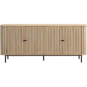 Homifab - Buffet 4 portes couleur chêne 168 cm - Solna - Publicité Homifab - Buffet 4 portes couleur chêne 168 cm - Solna - Publicité