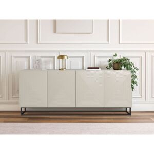 Bobochic - Buffet 4 Portes 200 Cm Alice Pieds En Métal Beige - Publicité Bobochic - Buffet 4 Portes 200 Cm Alice Pieds En Métal Beige - Publicité