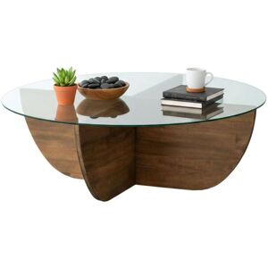 Table de café Nuez Dmora Dpere - Rangement et Étagère pour salon - Publicité Table de café Nuez Dmora Dpere - Rangement et Étagère pour salon - Publicité