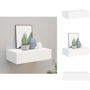 Vidaxl - tagère à tiroir murale Blanc 40x23,5x10 cm mdf - Étagère Murale - Étagère à Tiroir - Rangement Mural - Déco Murale - Meuble Blanc - Publicité Vidaxl - tagère à tiroir murale Blanc 40x23,5x10 cm mdf - Étagère Murale - Étagère à Tiroir - Rangement Mural - Déco Murale - Meuble Blanc - Publicité
