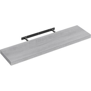 Woltu - Tagère Murale 90x22.9x3.8cm, Étagère Flottante De Cd, Gris Chêne - Publicité Woltu - Tagère Murale 90x22.9x3.8cm, Étagère Flottante De Cd, Gris Chêne - Publicité