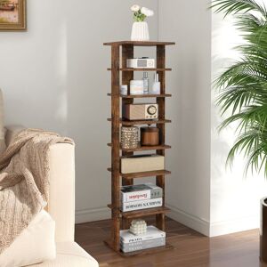 Design In - Meuble À Chaussures 7 Niveaux En Forme De Tour, Peu Encombrant, Rangement D'Angle Café Cw14657 - Publicité Design In - Meuble À Chaussures 7 Niveaux En Forme De Tour, Peu Encombrant, Rangement D'Angle Café Cw14657 - Publicité