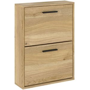 Pegane - Meuble À Chaussures, Commode À Chaussures À 2 Portes Coloris Chêne Mauvella - Longueur 54 X Profondeur 18 X Hauteur 73 Cm - Publicité Pegane - Meuble À Chaussures, Commode À Chaussures À 2 Portes Coloris Chêne Mauvella - Longueur 54 X Profondeur 18 X Hauteur 73 Cm - Publicité