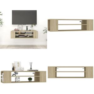 Vidaxl - Meuble tv suspendu Chêne sonoma 100x30x26,5 cm Bois ingénierie - Meuble Tv Suspendu - Meuble Tv Moderne - Meuble Tv Design - Étagère Murale - Publicité Vidaxl - Meuble tv suspendu Chêne sonoma 100x30x26,5 cm Bois ingénierie - Meuble Tv Suspendu - Meuble Tv Moderne - Meuble Tv Design - Étagère Murale - Publicité