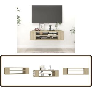 Vidaxl - Meuble tv suspendu Chêne sonoma 100x30x26,5 cm Bois ingénierie - Meuble Tv Suspendu - Meuble Tv Moderne - Meuble Tv Design - Étagère Murale - Publicité Vidaxl - Meuble tv suspendu Chêne sonoma 100x30x26,5 cm Bois ingénierie - Meuble Tv Suspendu - Meuble Tv Moderne - Meuble Tv Design - Étagère Murale - Publicité