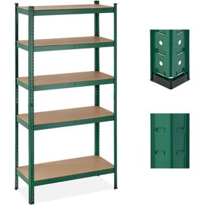 RELAXDAYS 2 X Étagères Lourdes, 5 Niveaux, H X L X P 180 X 90 X 40 Cm, Capacité 875 Kg, Métal, Rangement Pour Cave Ou Garage, Vert - Publicité RELAXDAYS 2 X Étagères Lourdes, 5 Niveaux, H X L X P 180 X 90 X 40 Cm, Capacité 875 Kg, Métal, Rangement Pour Cave Ou Garage, Vert - Publicité