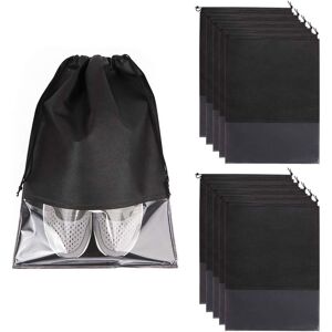 AEATHU Sac À Chaussures, 10pcs Avec Fenêtre Transparante Sac De Rangement Anti-poussière Imperméable(noir) - Publicité AEATHU Sac À Chaussures, 10pcs Avec Fenêtre Transparante Sac De Rangement Anti-poussière Imperméable(noir) - Publicité