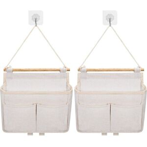 LIIYIELA Sac De Rangement Mural, 2pcs Sac À Suspendre Organisateur De Poche (beige) - Publicité LIIYIELA Sac De Rangement Mural, 2pcs Sac À Suspendre Organisateur De Poche (beige) - Publicité