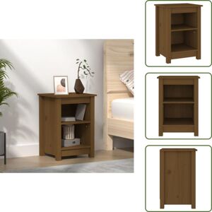 VIDAXL Table De Chevet Marron Miel 40x35x55 Cm Bois De Pin Solide - Table De Chevet - Meuble De Chambre - Table Nuit - Commode - Bois Massif - Publicité VIDAXL Table De Chevet Marron Miel 40x35x55 Cm Bois De Pin Solide - Table De Chevet - Meuble De Chambre - Table Nuit - Commode - Bois Massif - Publicité
