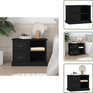 VIDAXL Table De Chevet Noir 60x35,5x45 Cm - Table De Chevet - Meuble De Chambre - Commode - Armoire D'Appoint - Rangement Intérieur - Publicité VIDAXL Table De Chevet Noir 60x35,5x45 Cm - Table De Chevet - Meuble De Chambre - Commode - Armoire D'Appoint - Rangement Intérieur - Publicité