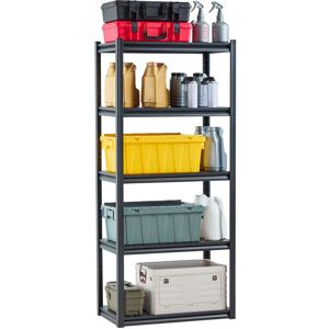 Etagere De Rangement, 907 Kg, Etagere De Garage Metallique Robuste Reglable, 5 Niveaux, 457,2 X 812,8 X 1828,8 Mm, Meuble Rayonnage De Stockage, Pour Cuisine, Atelier, Sous-sol, Entrepot, Noir - Vevor - Publicité Etagere De Rangement, 907 Kg, Etagere De Garage Metallique Robuste Reglable, 5 Niveaux, 457,2 X 812,8 X 1828,8 Mm, Meuble Rayonnage De Stockage, Pour Cuisine, Atelier, Sous-sol, Entrepot, Noir - Vevor - Publicité