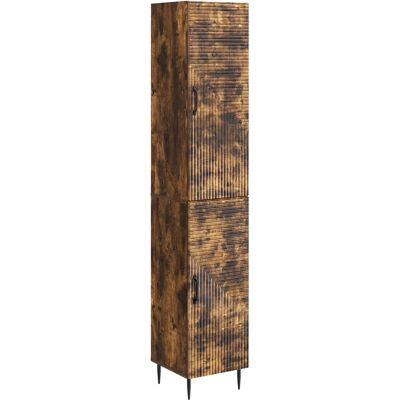 Ensemble De Meubles 2 Pcs Chêne Fumé 33 X 34,5 X 89,5 Cm Vidaxl - Publicité Ensemble De Meubles 2 Pcs Chêne Fumé 33 X 34,5 X 89,5 Cm Vidaxl - Publicité