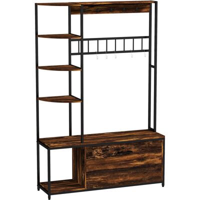 OEM Porte-manteau Avec Étagère À Chaussures 10 Crochets. 3 Étagères. Armoire À Chaussures Rabattable 2 Niveaux. Marron - Publicité OEM Porte-manteau Avec Étagère À Chaussures 10 Crochets. 3 Étagères. Armoire À Chaussures Rabattable 2 Niveaux. Marron - Publicité