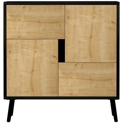 HABITAT ET JARDIN Armoire Multifonction En Bois "darien" - 76.5 X 35 X 79.5 Cm - Bois Noir - Publicité HABITAT ET JARDIN Armoire Multifonction En Bois "darien" - 76.5 X 35 X 79.5 Cm - Bois Noir - Publicité