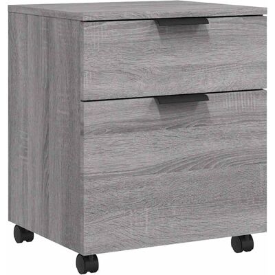 DESIGN IN Classeur Mobile Avec Roues Sonoma Gris 45x38x54 Cm Bois - Publicité DESIGN IN Classeur Mobile Avec Roues Sonoma Gris 45x38x54 Cm Bois - Publicité