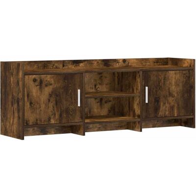 Meuble Tv 130 X 33 X 47 Cm Chêne Fumé Bois D'Ingénierie Vidaxl - Publicité Meuble Tv 130 X 33 X 47 Cm Chêne Fumé Bois D'Ingénierie Vidaxl - Publicité