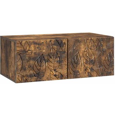Meuble Tv Mural 59,5 X 41 X 30 Cm Chêne Fumé Bois D'Ingénierie Vidaxl - Publicité Meuble Tv Mural 59,5 X 41 X 30 Cm Chêne Fumé Bois D'Ingénierie Vidaxl - Publicité